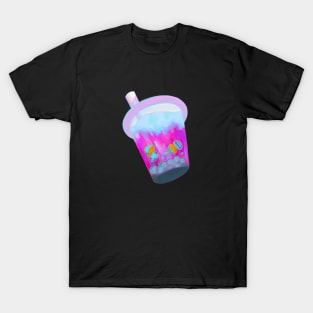 Space galactic, bubble tea, boba, fruit tea, pastel, aesthetic, kawaii T-Shirt